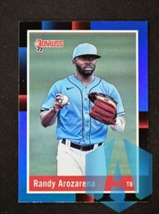 2022 Donruss Base Holo Blue Variation Retro 1988 #275 Randy Arozarena